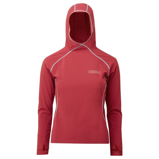 Omm Breeze Hood dark red woman